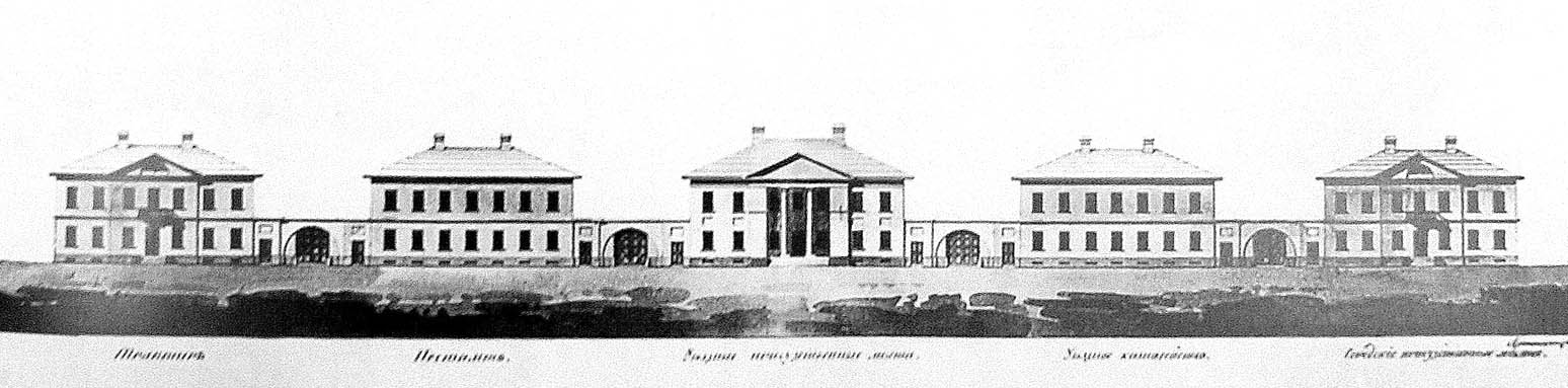 1809 г. Гесте. План застройки Соборной площади со стороны Леонтьевской ул. - Смотреть фото в полном размере