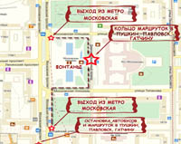 Карта расположения остановок 